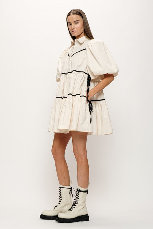 Tiered Shirt Dress