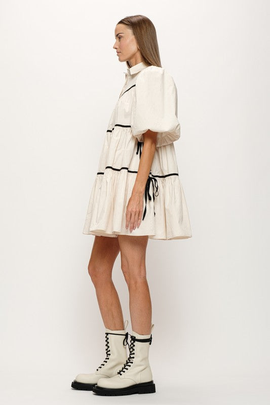 Tiered Shirt Dress