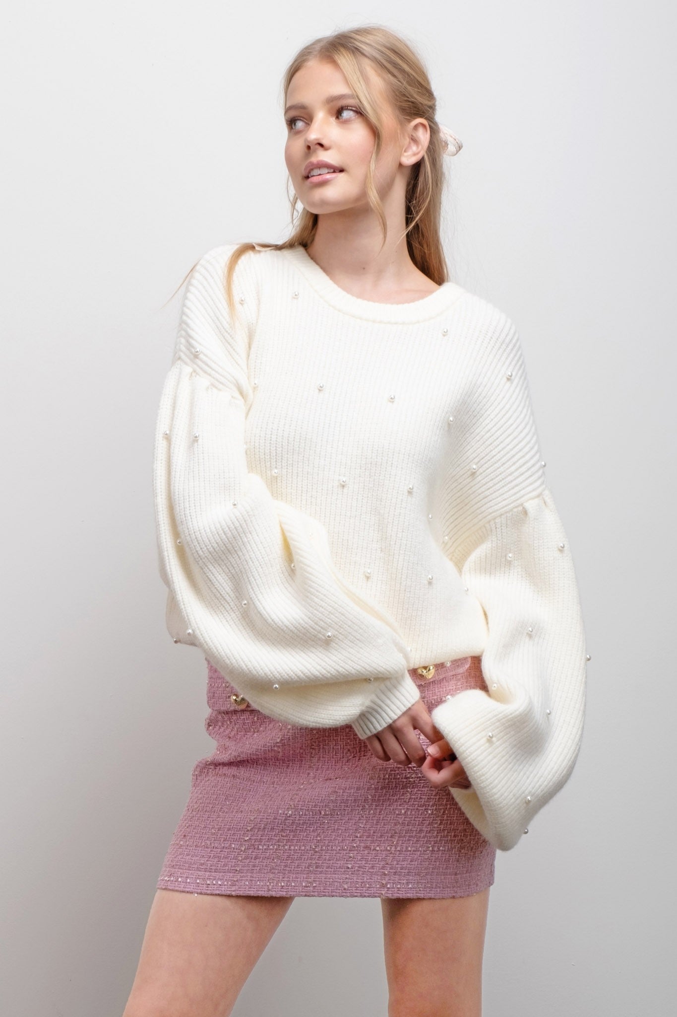 Pearly Knit Sweater