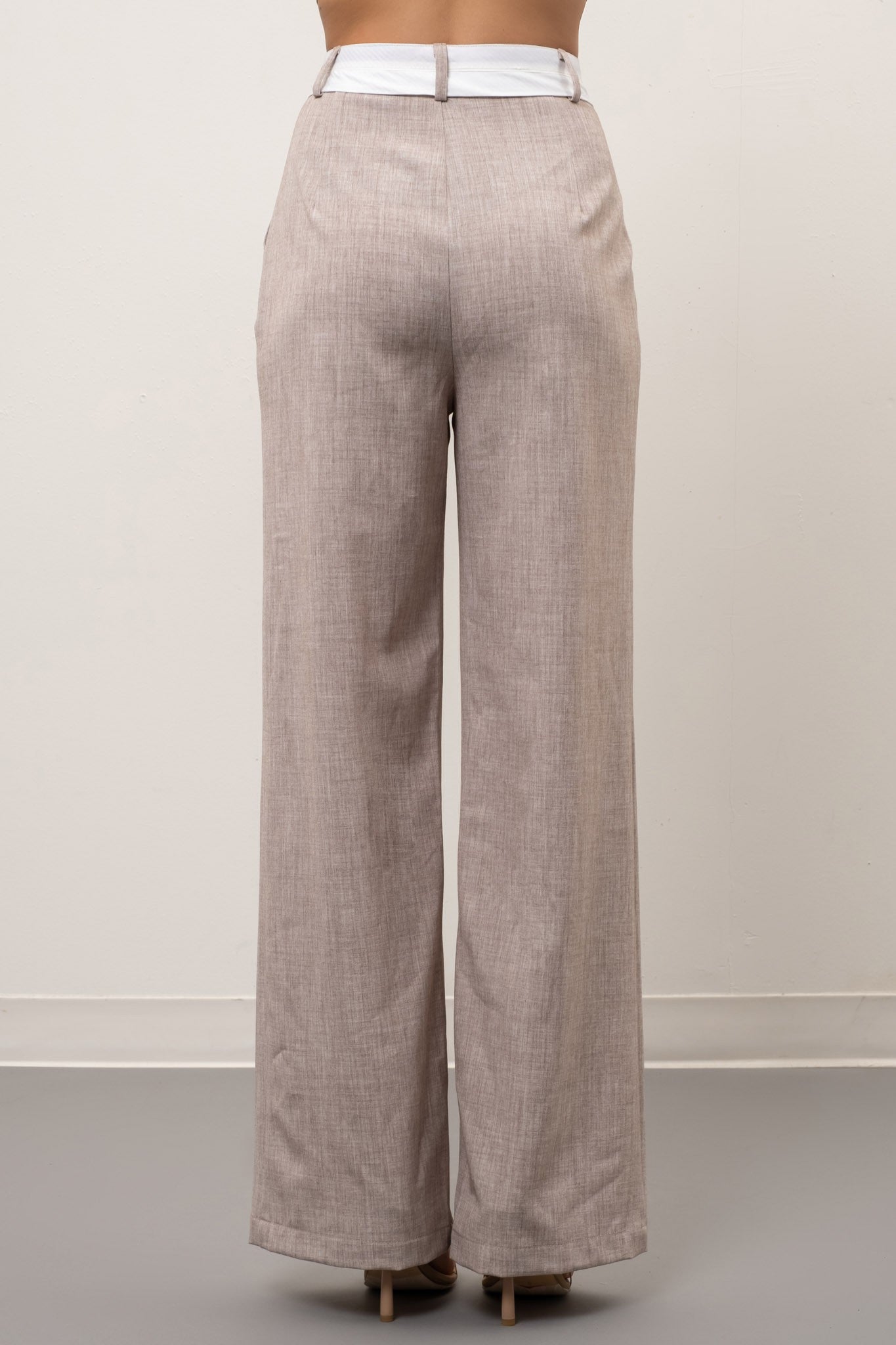 Wide Leg Pleated Pants